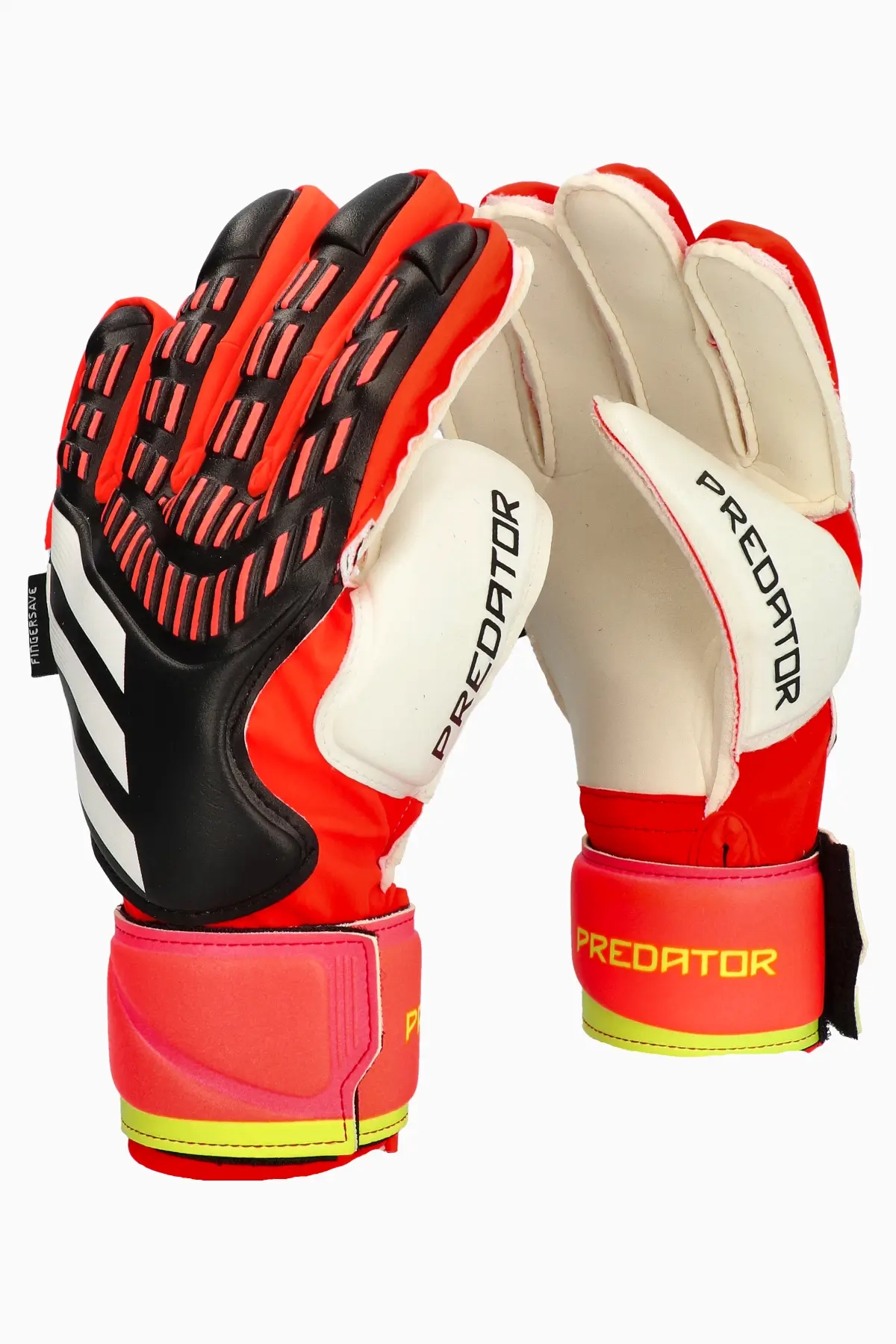 Goalkeeper Gloves adidas Predator Match Fingersave Junior - Black | R ...