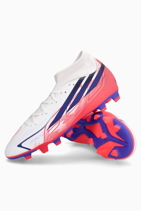 adidas F50 Club Hyperfast Mid FG/MG - Бяла