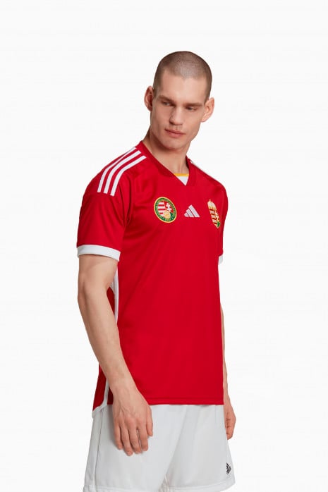 Тениска adidas Унгария 2022 като Домакин - червен