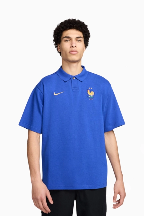 Mez Nike France 2024 Polo - Kék