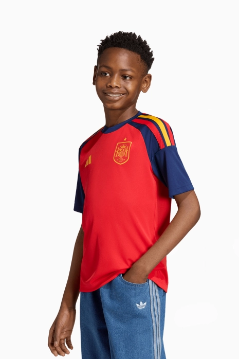 Тениска adidas Испания 2026 като Домакин Fan Junior - червен
