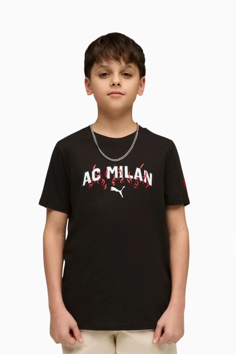 Тениска Puma AC Milan 25/26 FtblCulture Tee Junior - черен