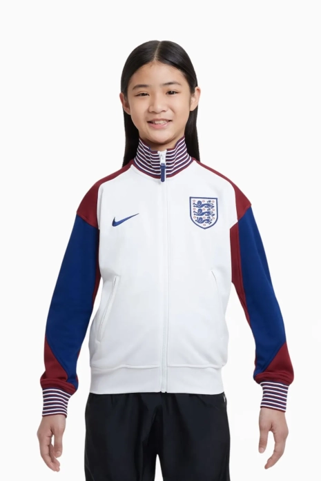 Nike England 2024 Anthem Sweatshirt Junior - Weiß