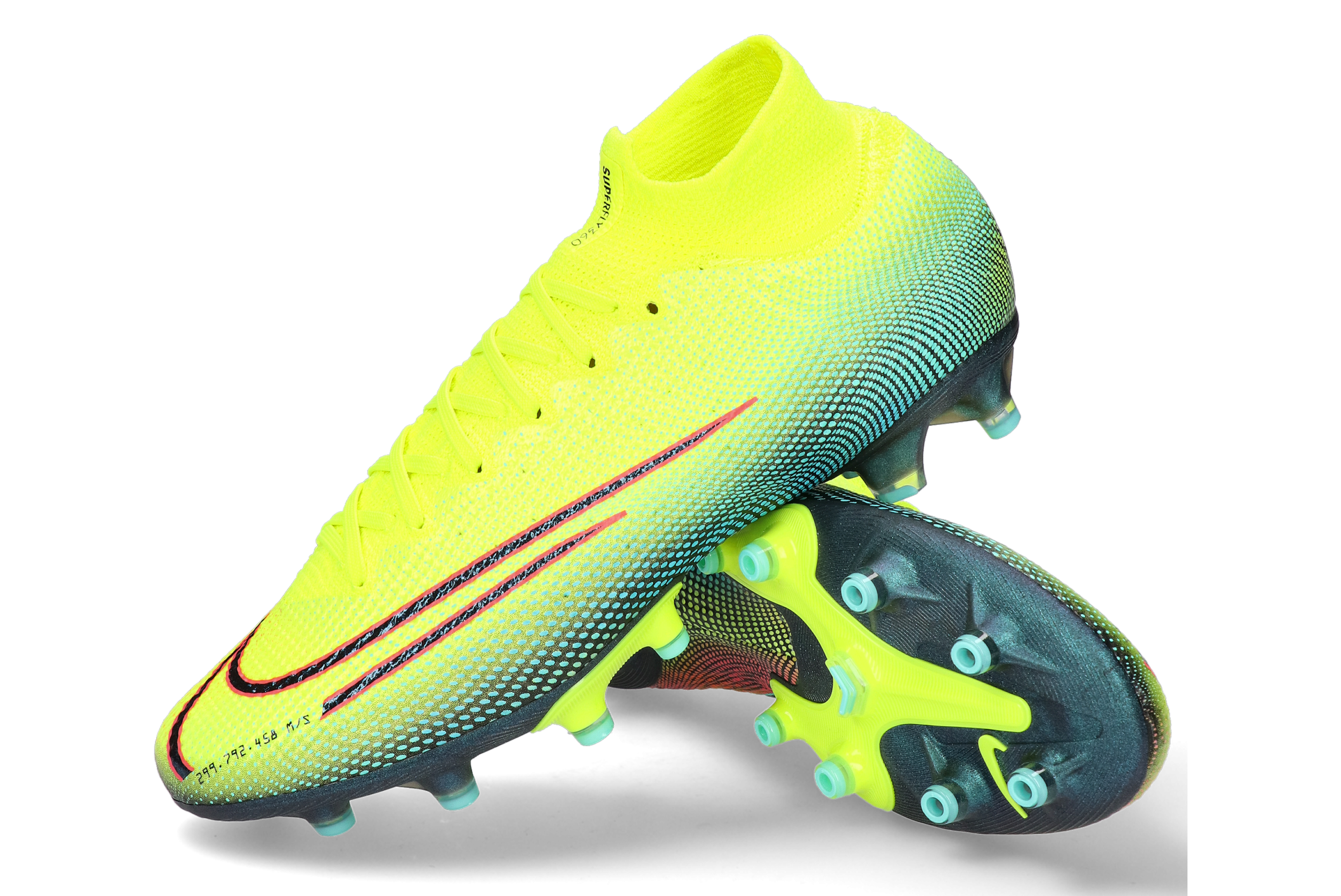 Nike Mercurial Superfly VI Pro FG Soccer Cleats White Total.