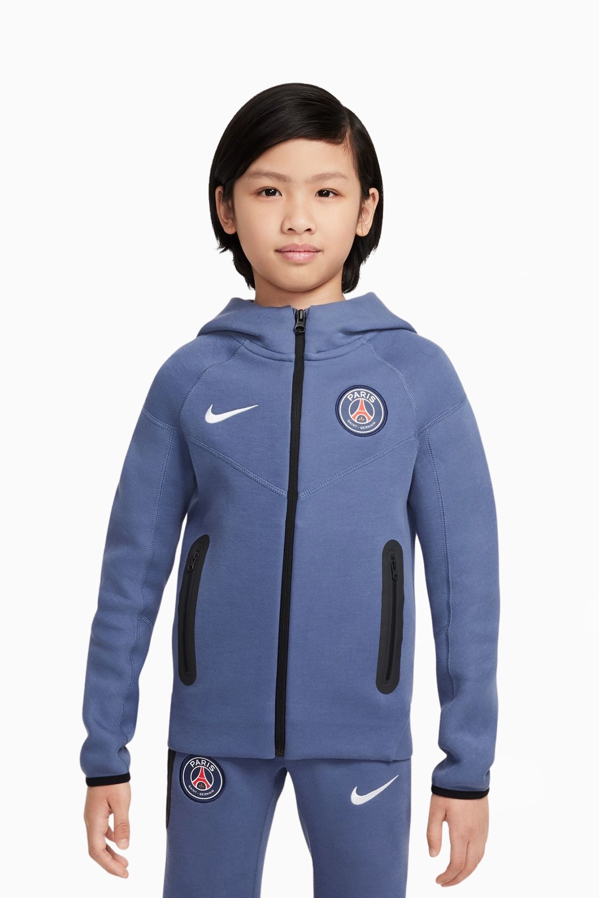 Hanorac Nike PSG 25/26 Tech Fleece Junior - Albastru marin