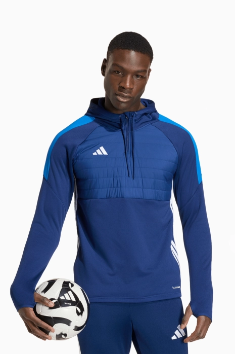 Bluza z kapturem adidas Tiro 26 Essentials Winterized Training Track - Niebieski
