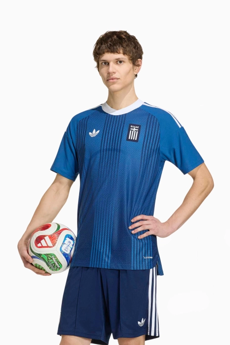 Тениска adidas Originals Гърция 2026 като Гост Authentic - син