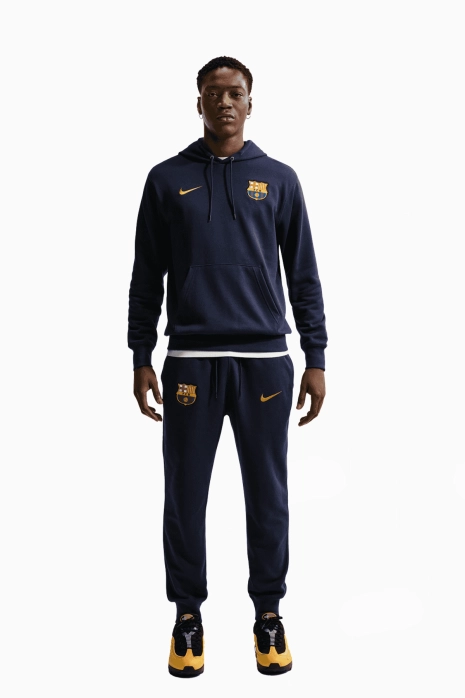 Bluza z kapturem Nike FC Barcelona 26/27 Club - Fioletowy
