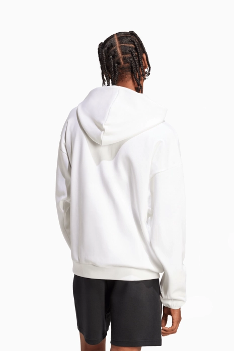 adidas Future Icons Small Logo Full-Zip Hoodie - White | R-GOL.com