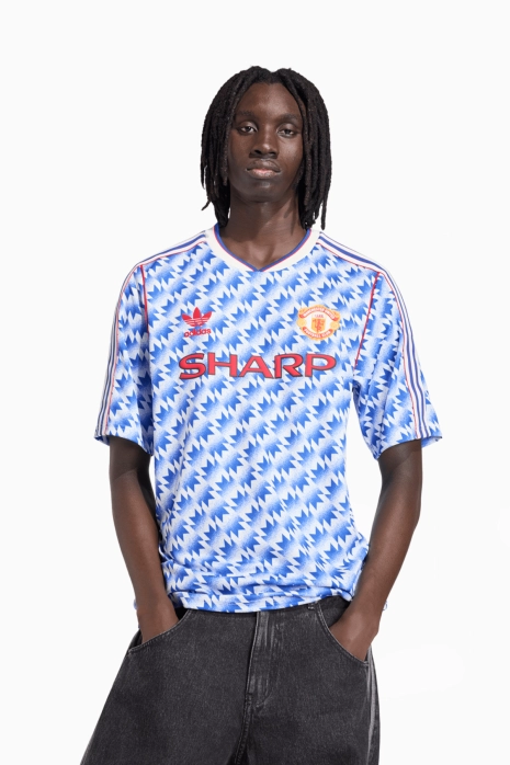 Koszulka adidas Manchester United 1990 Wyjazdowa Replica - Niebieski