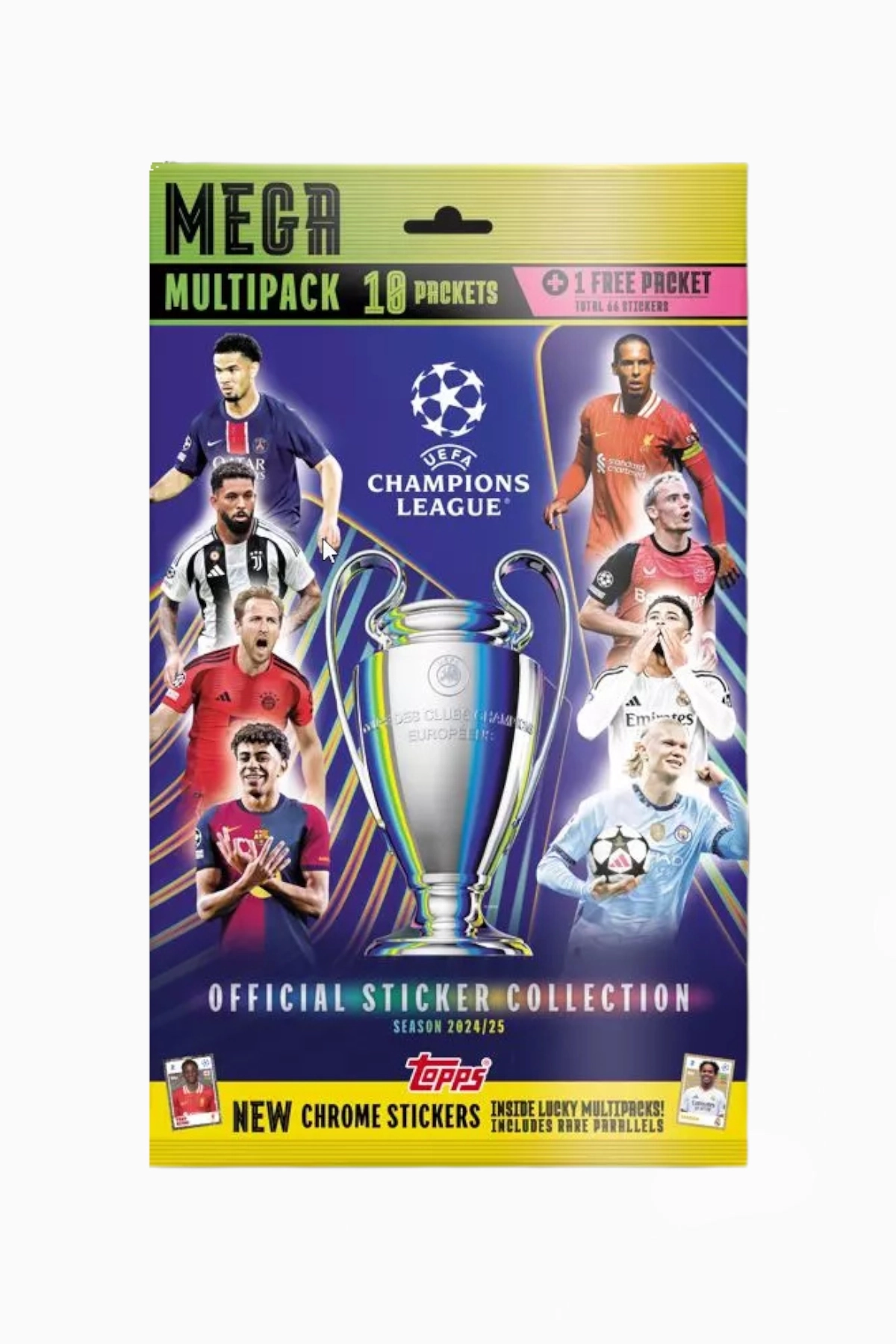 Sticker paketi Topps UEFA Champions League 24/25 Mega Multipack