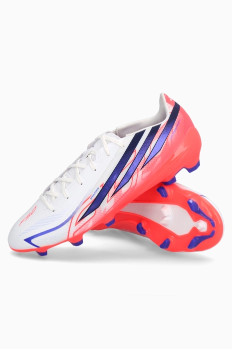Cleats adidas F50 League Hyperfast FG - White