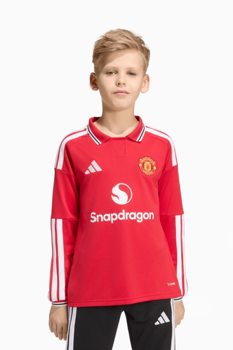 Koszulka z długim rękawem adidas Manchester United 26/27 Domowa Replica Junior - Czerwony