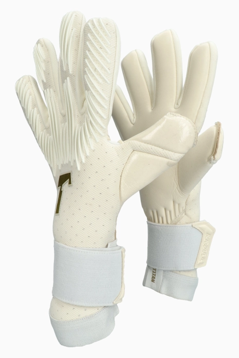 Goalkeeper Gloves T1TAN Rebel 2.0 White-Out - White