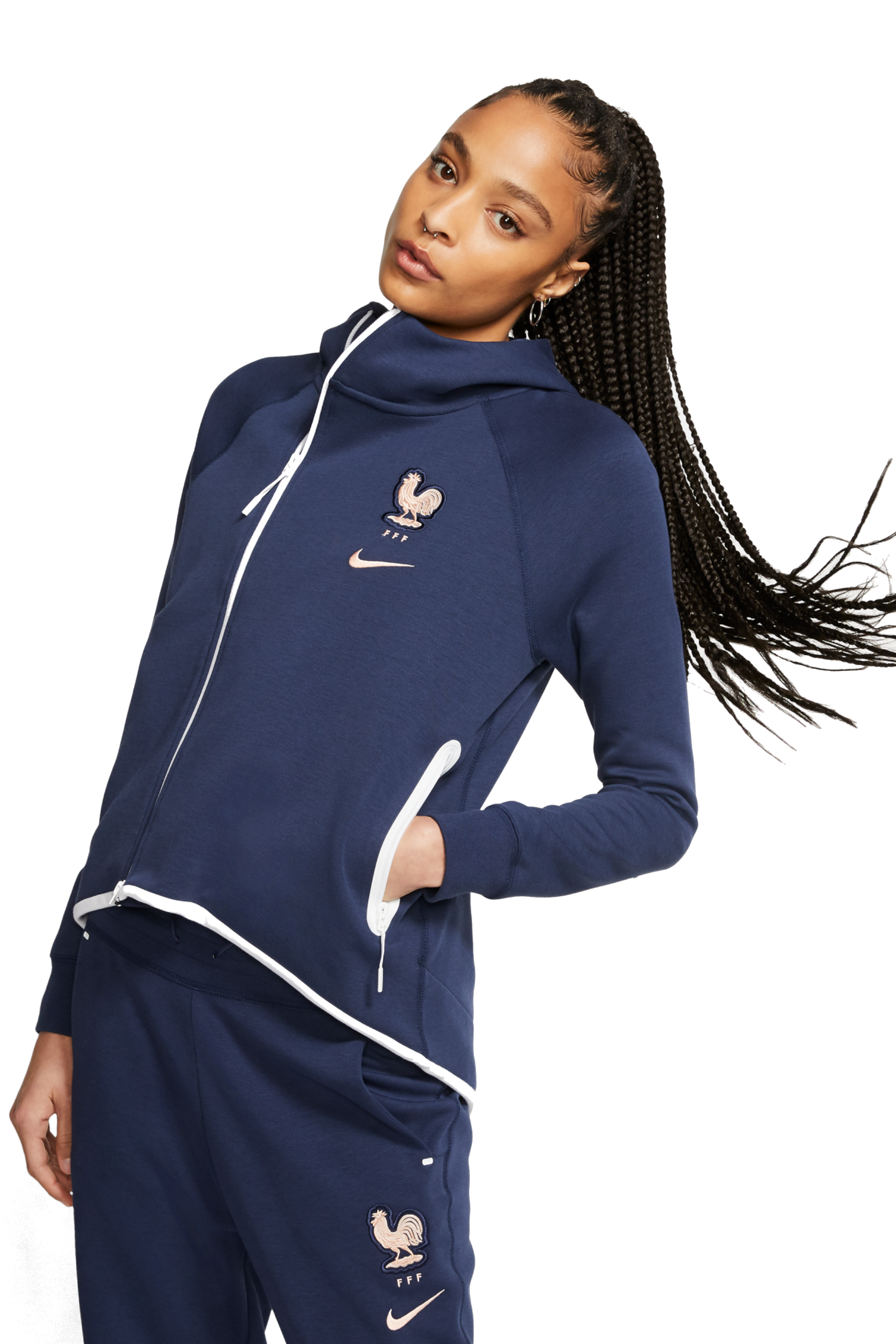 Mikina Nike FFF NST Tech Fleece Cape Authentic dámská | Fotbalový ...
