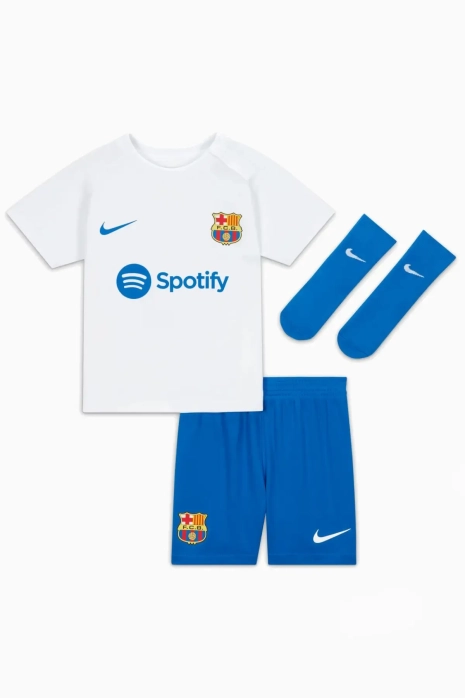 Σετ Ποδοσφαιρικής Εμφάνισης Nike FC Barcelona 23/24 Away Little Kids