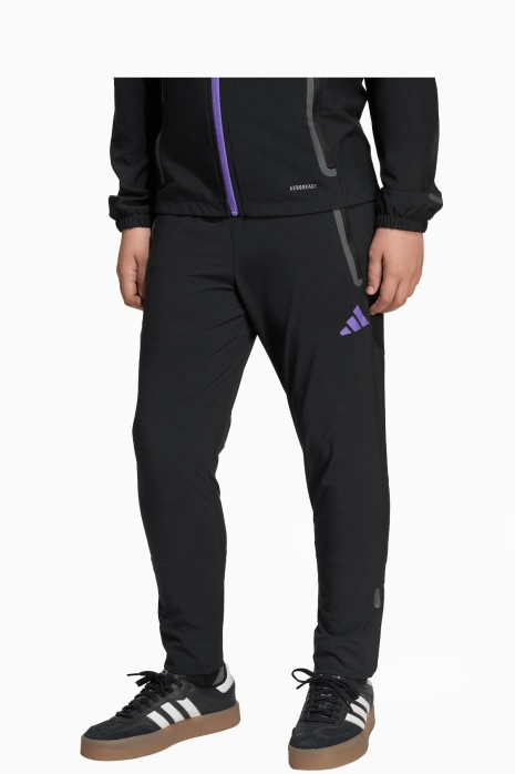 Pantaloni adidas Manchester United 25/26 Competition Vis Tech Travel Junior - Negru
