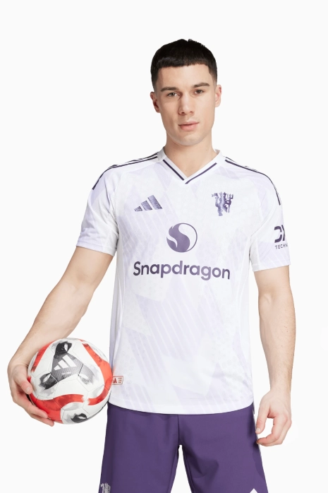 Тениска adidas Manchester United 25/26 като Гост Authentic - Бяла