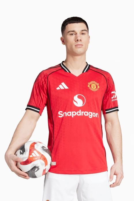 Тениска adidas Manchester United 25/26 като Домакин Authentic - червен