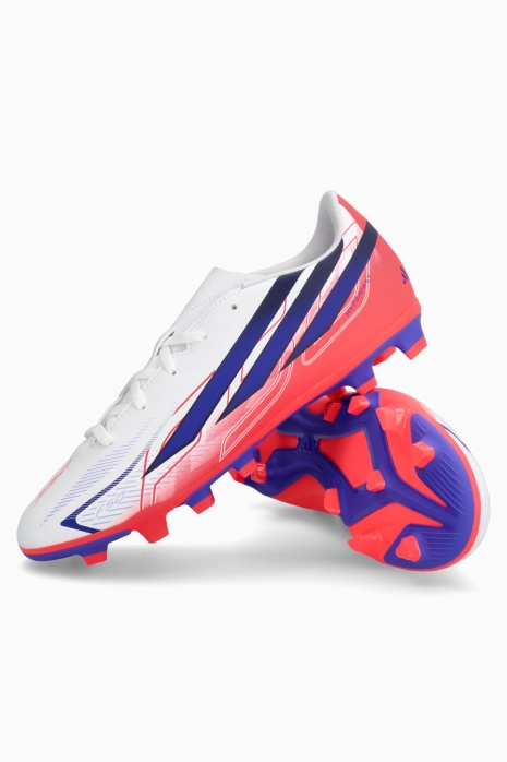 Cleats adidas F50 Club Hyperfast FG/MG Junior - White