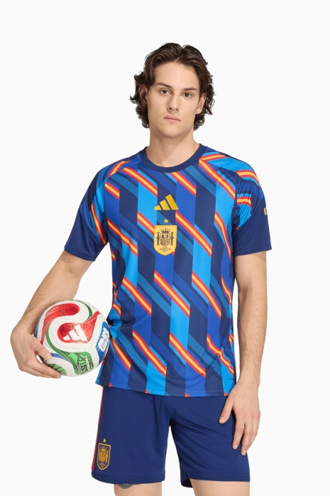 Тениска adidas Испания 2026 Pre-Match - син