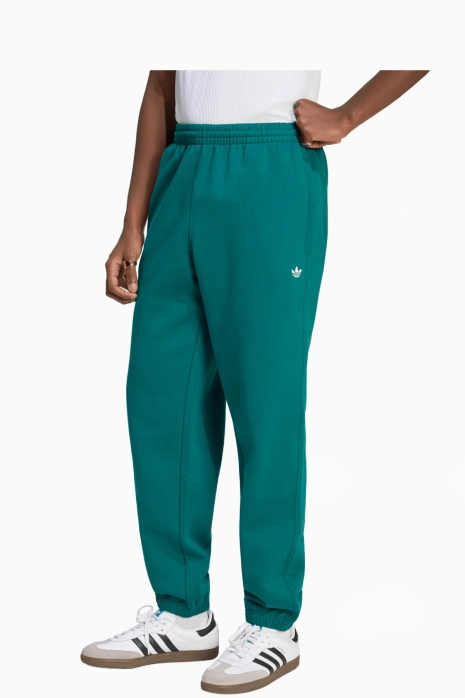 Спортно долнище adidas Originals Trefoil Essentials Regular Fleece - зелено