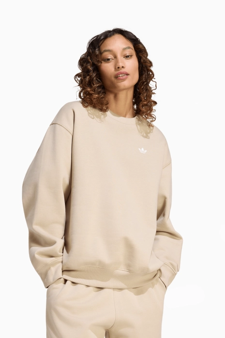 Bluza adidas Essentials Crew Long Fleece OS - Beżowy