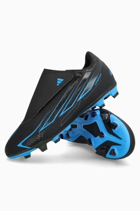 Korki adidas F50 Club Hyperfast Velcro FG/MG Junior - Czarny