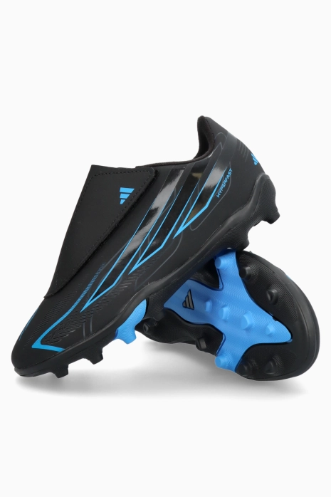 Korki adidas F50 Club Hyperfast Velcro FG/MG Junior - Czarny