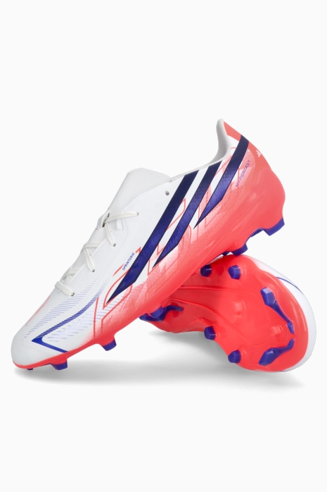 Cleats adidas F50 League Hyperfast FG Junior - White