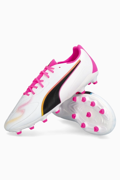 Lisovky Puma King 20 Match FG/AG Junior - Bílý