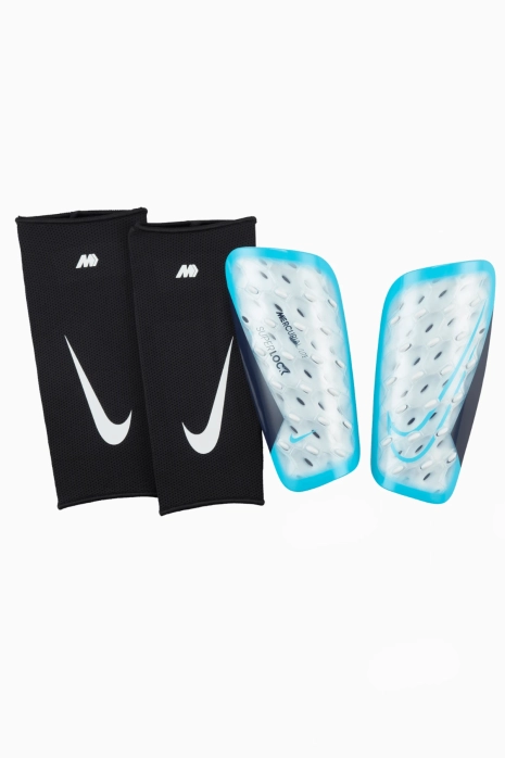 Apărători fotbal Nike Mercurial Lite SuperLock - albastru deschis