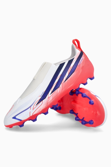 Cleats adidas F50 League Hyperfast LL AG Junior - White