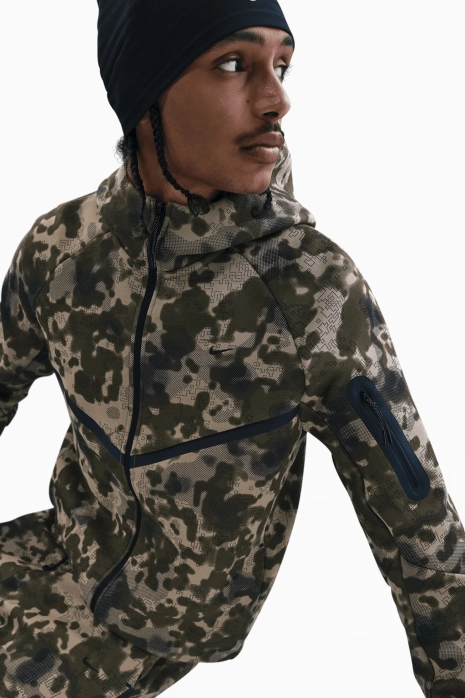Hanorac Nike Tech Fleece Hoodie Windrunner Camo Full-Zip - Verde