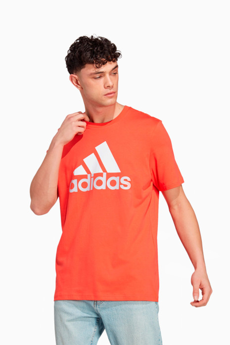 Тениска adidas Essentials Single Big Logo - оранжево