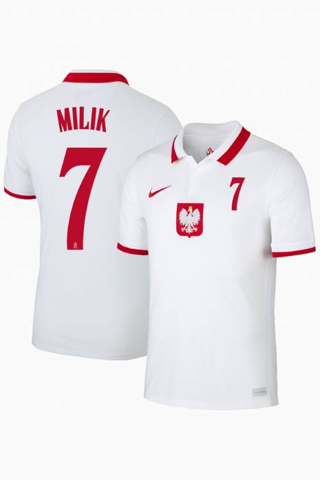 Koszulka Nike Polska Breathe Stadium Domowa MILIK 7