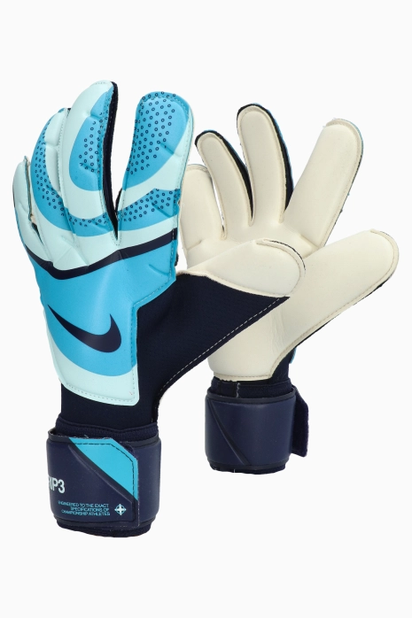 Goalkeeper gloves Nike Grip 3 - sky blue