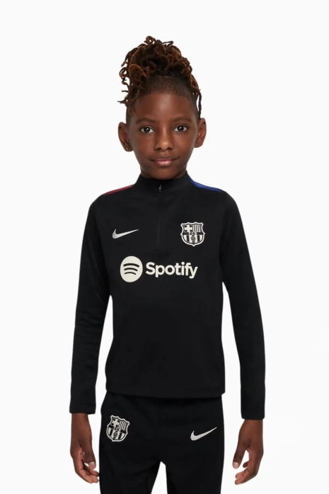 Μπλούζα Nike FC Barcelona 24/25 Academy Pro Little kids - μαύρος