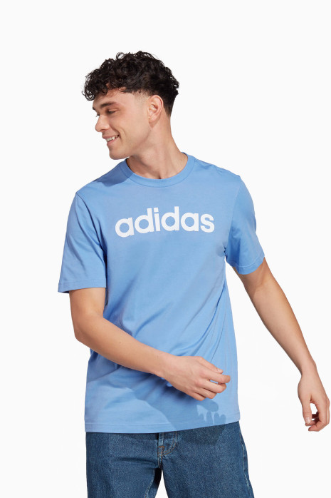 Κοντομάνικη Μπλούζα adidas Essentials Linear Logo Tee - μπλε