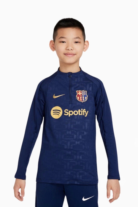 Mikina Nike FC Barcelona 24/25 Strike Junior - Námořnická modrá