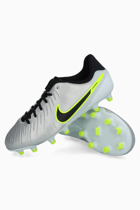 Cleats Nike Tiempo Legend 10 Academy FG MG Junior Silver R GOL Football boots equipment