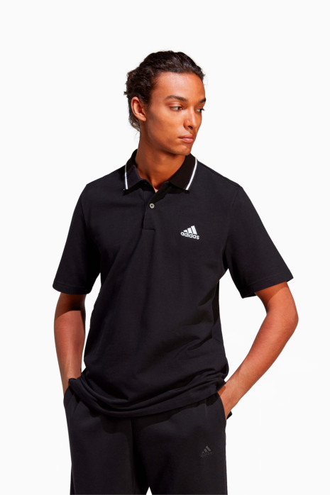 adidas Essentials Pique Polo Trikot - Schwarz