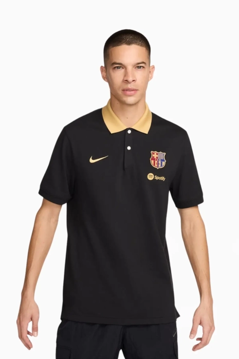 Polo Majica Nike FC Barcelona 24/25 - Crno