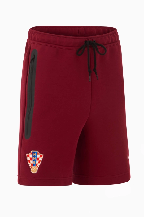 Spodenki Reprezentacji Chorwacji Nike 2026 Tech Fleece - Bordowy