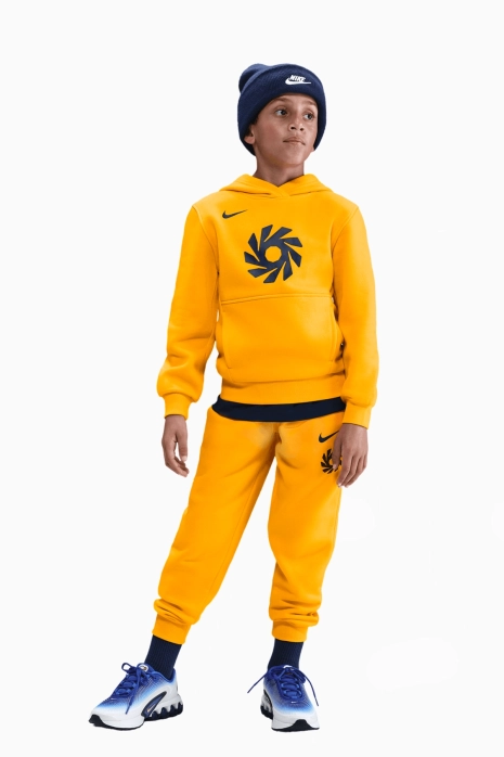 Nike Erling Haaland Club Fleece Junior Hoodie - Gelb