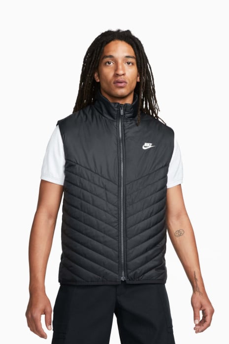 Nike Sportswear Club PrimaLoft PUFFER Down Vest Black White Logo