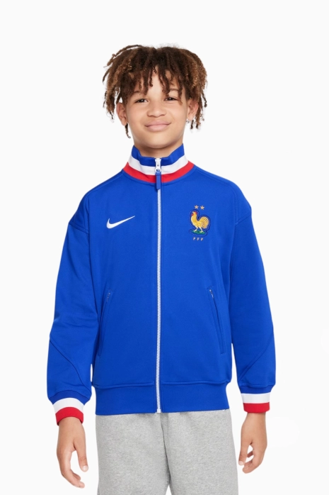 Bluză Nike France 2024 Anthem Junior - Albastru