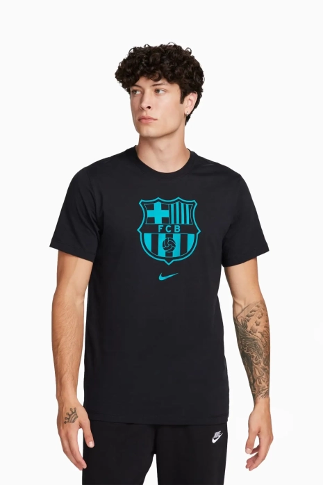 Футболка Nike FC Barcelona 23/24 Tee Crest - черный | Футбольная