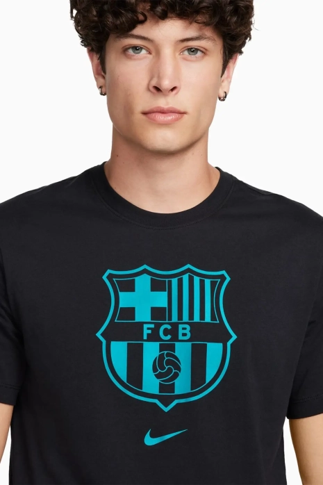Футболка Nike FC Barcelona 23/24 Tee Crest - черный | Футбольная