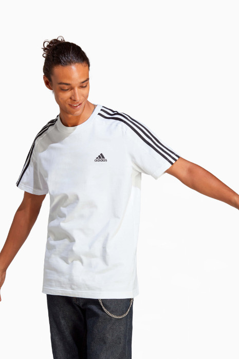 Κοντομάνικη Μπλούζα adidas Essentials Single 3S Tee - άσπρο